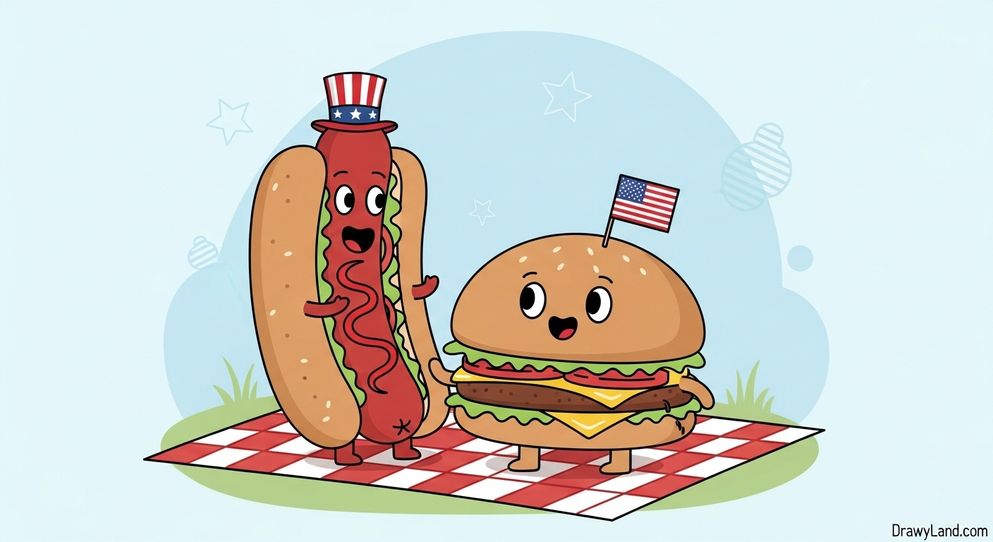 Free Printable July 4th Coloring Sheets printable 4th of july flag coloring page