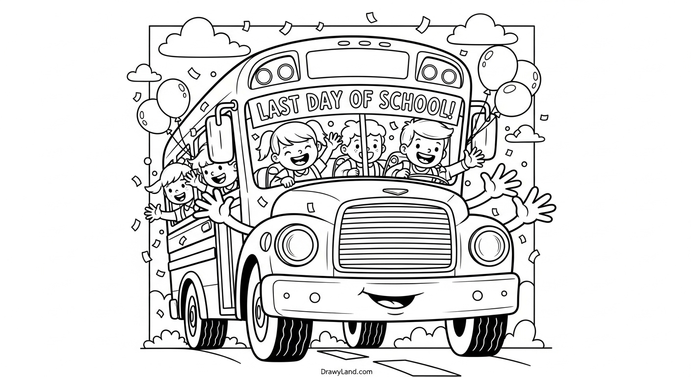 Educational June coloring worksheet for kids