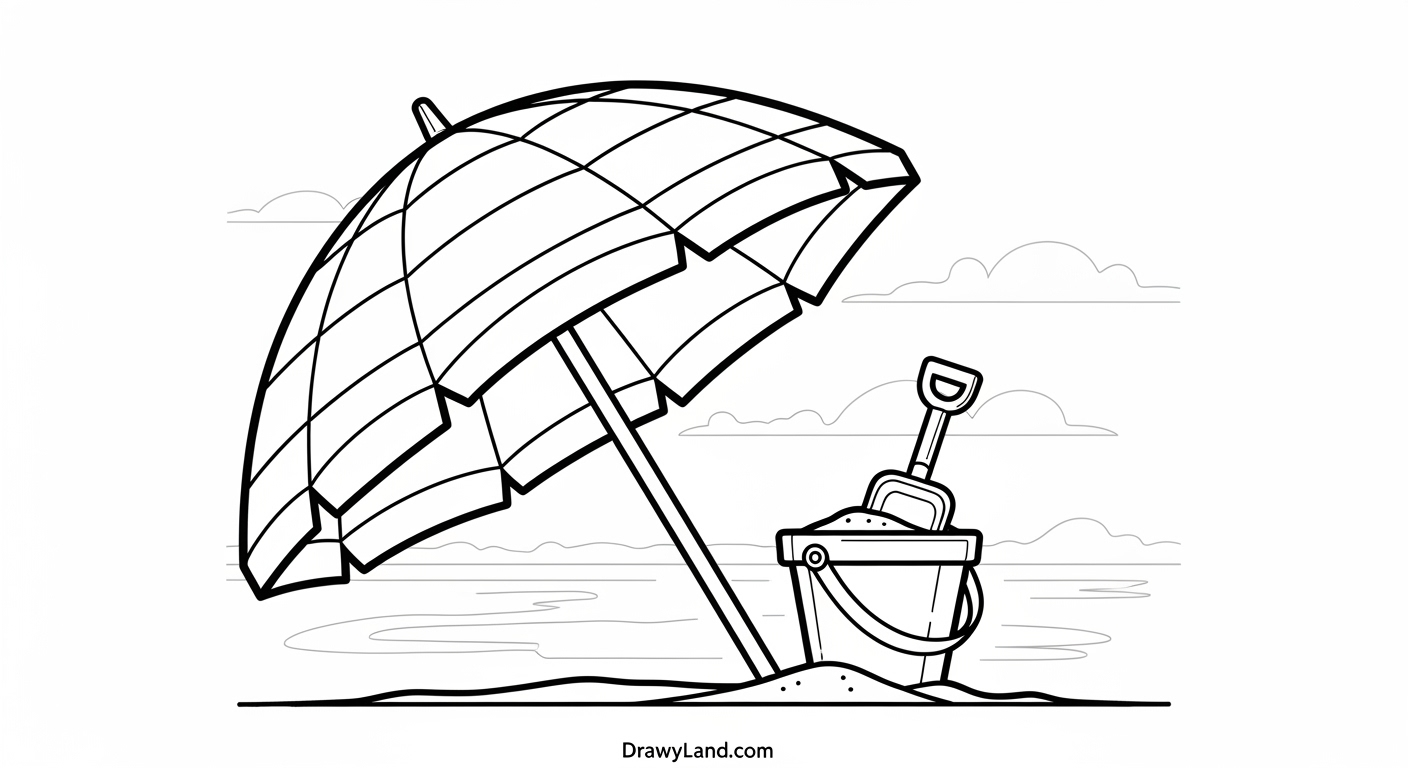 Free Printable June Coloring Pictures Printable june coloring template of kids on vacation