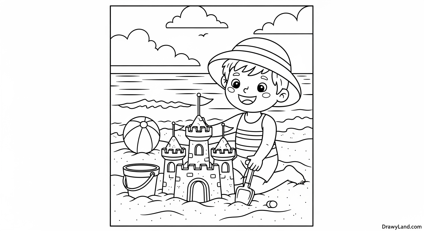 Free Printable June Coloring Pictures Vibrant june coloring pictures of a smiling sun and flowers