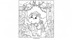 Free Printable Jungle Coloring Pages for Kids jungle coloring page 7