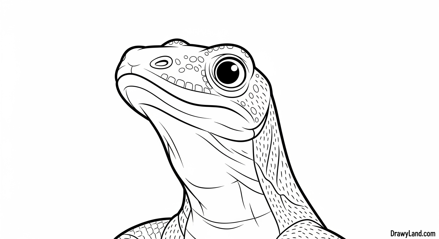 Free Printable Komodo Dragon Coloring Page komodo dragon habitat coloring page from indonesia