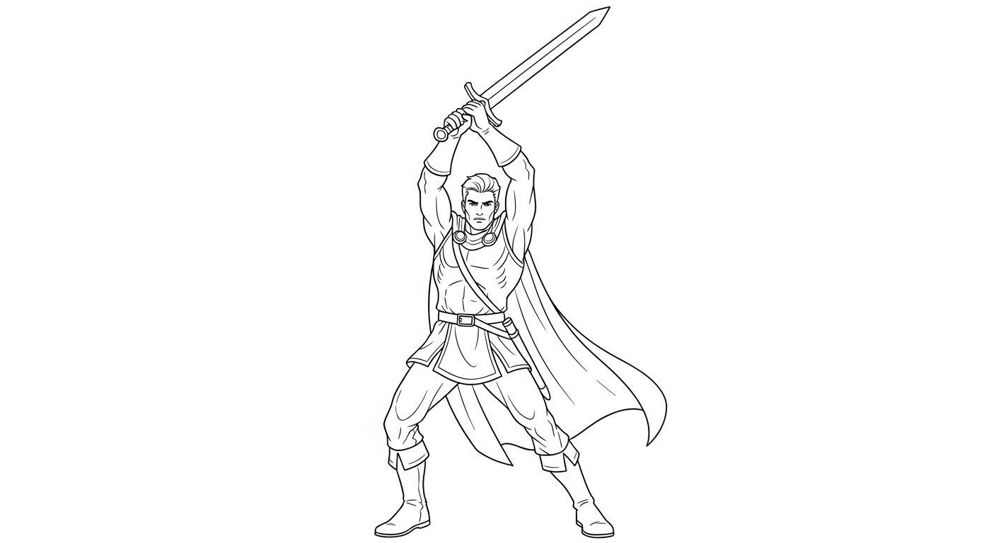 Free Printable Link Coloring Pages Princess Zelda and Link coloring printable for kids