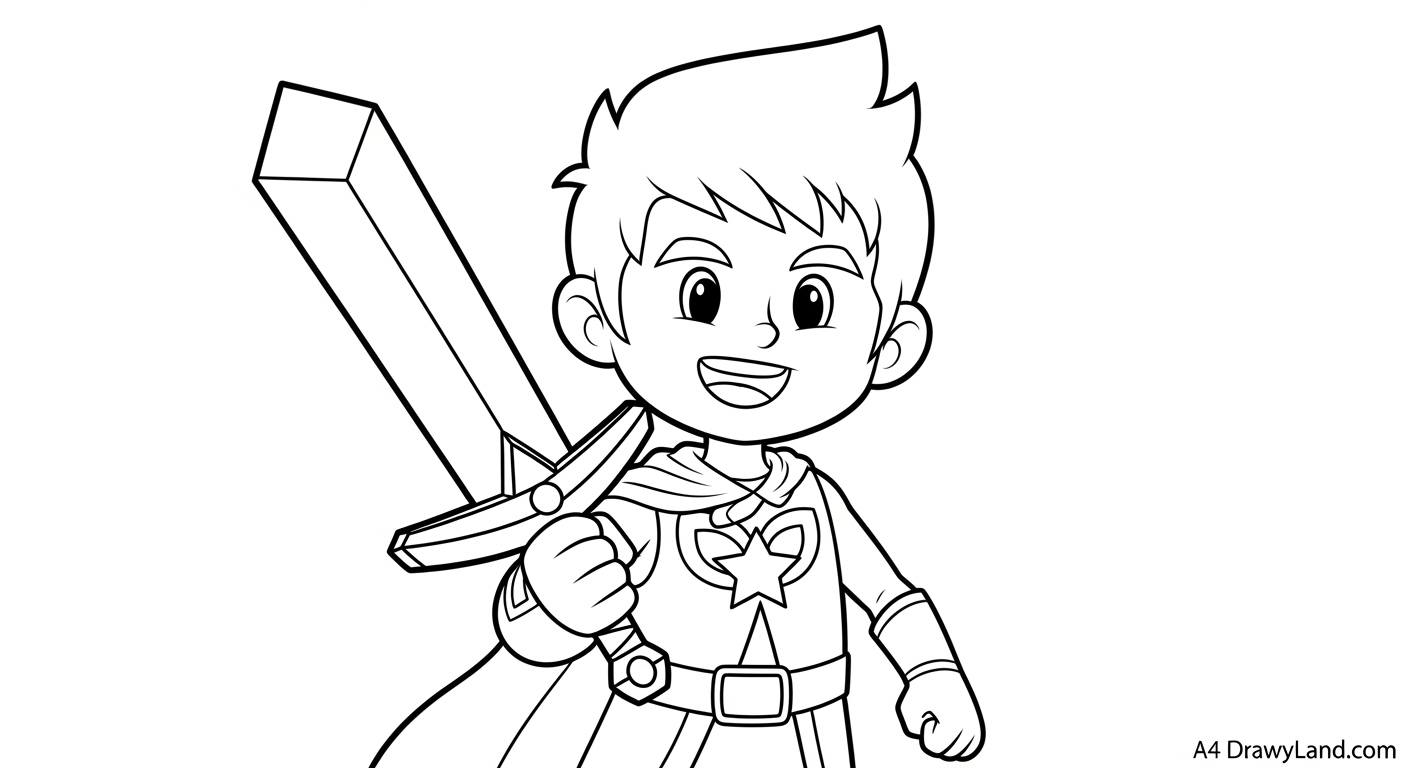 Free Printable Link Coloring Pages Educational Legend of Zelda Link coloring sheet