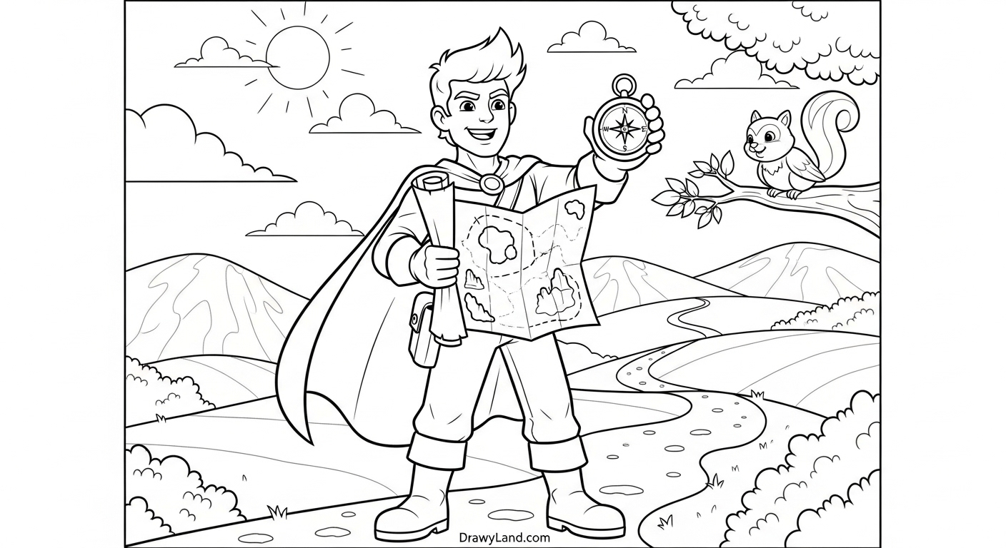 Free Printable Link Coloring Pages Cute chibi Link from Zelda coloring page PDF style