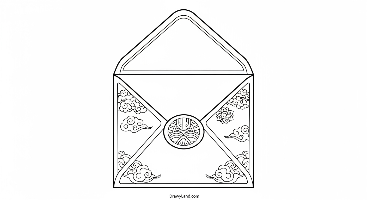 Free Printable Lunar New Year 2025 Coloring Pages A printable Chinese dragon Lunar New Year 2025 coloring sheet