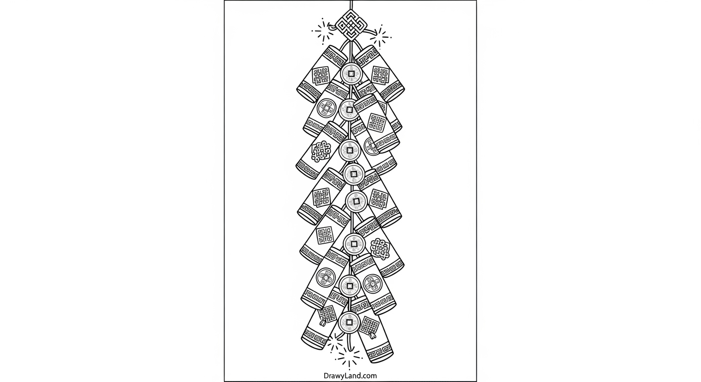 Free Printable Lunar New Year 2025 Coloring Pages A cute Chinese zodiac snake coloring printable PDF for children