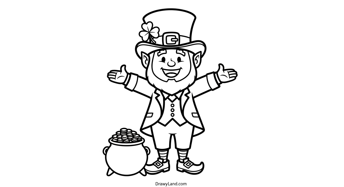 Free Printable March Coloring Pages for Kids St. Patrick's Day shamrock coloring pages for March
