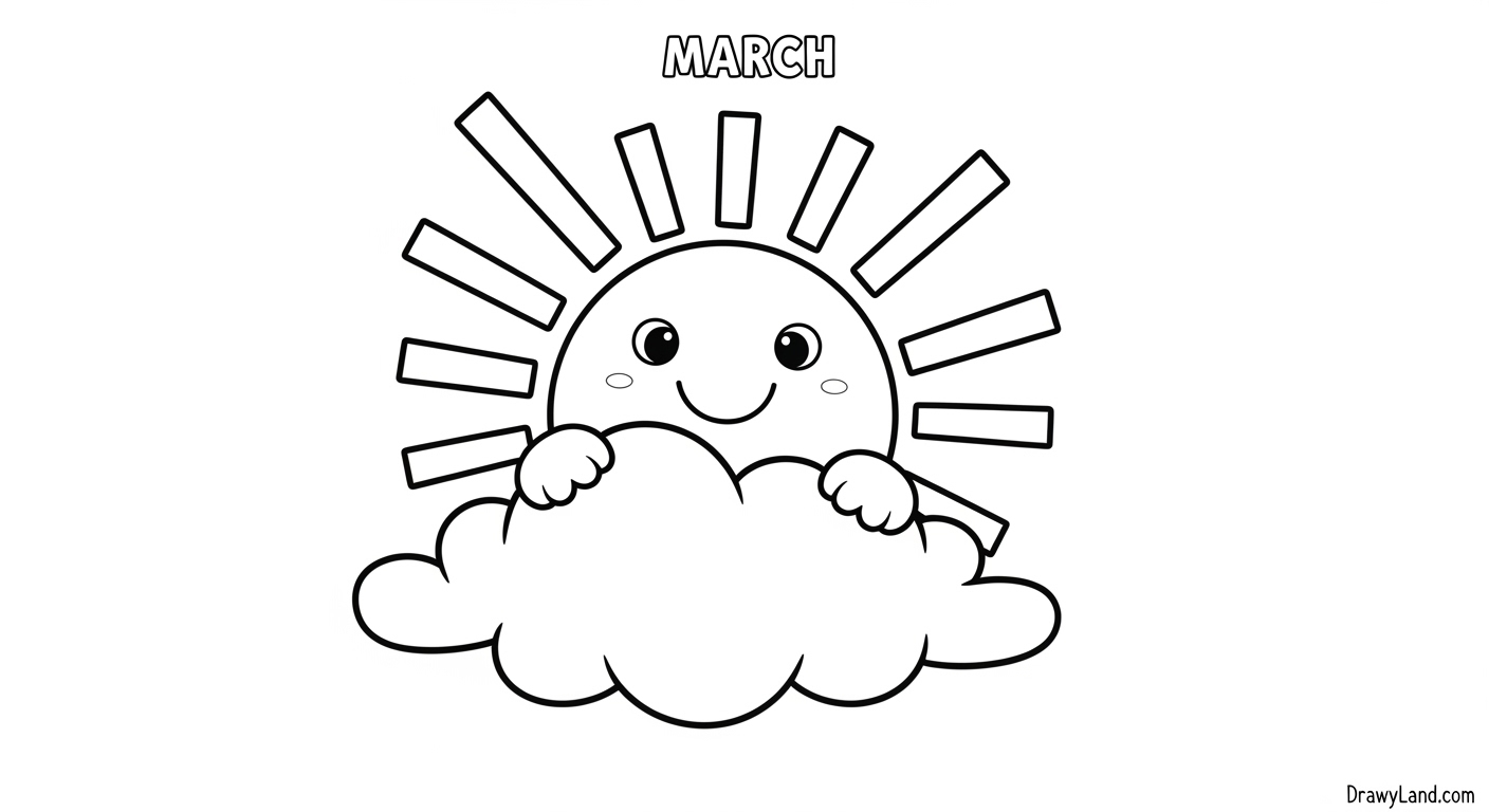 Free Printable March Coloring Pages for Kids Printable coloring activities for March and other seasons