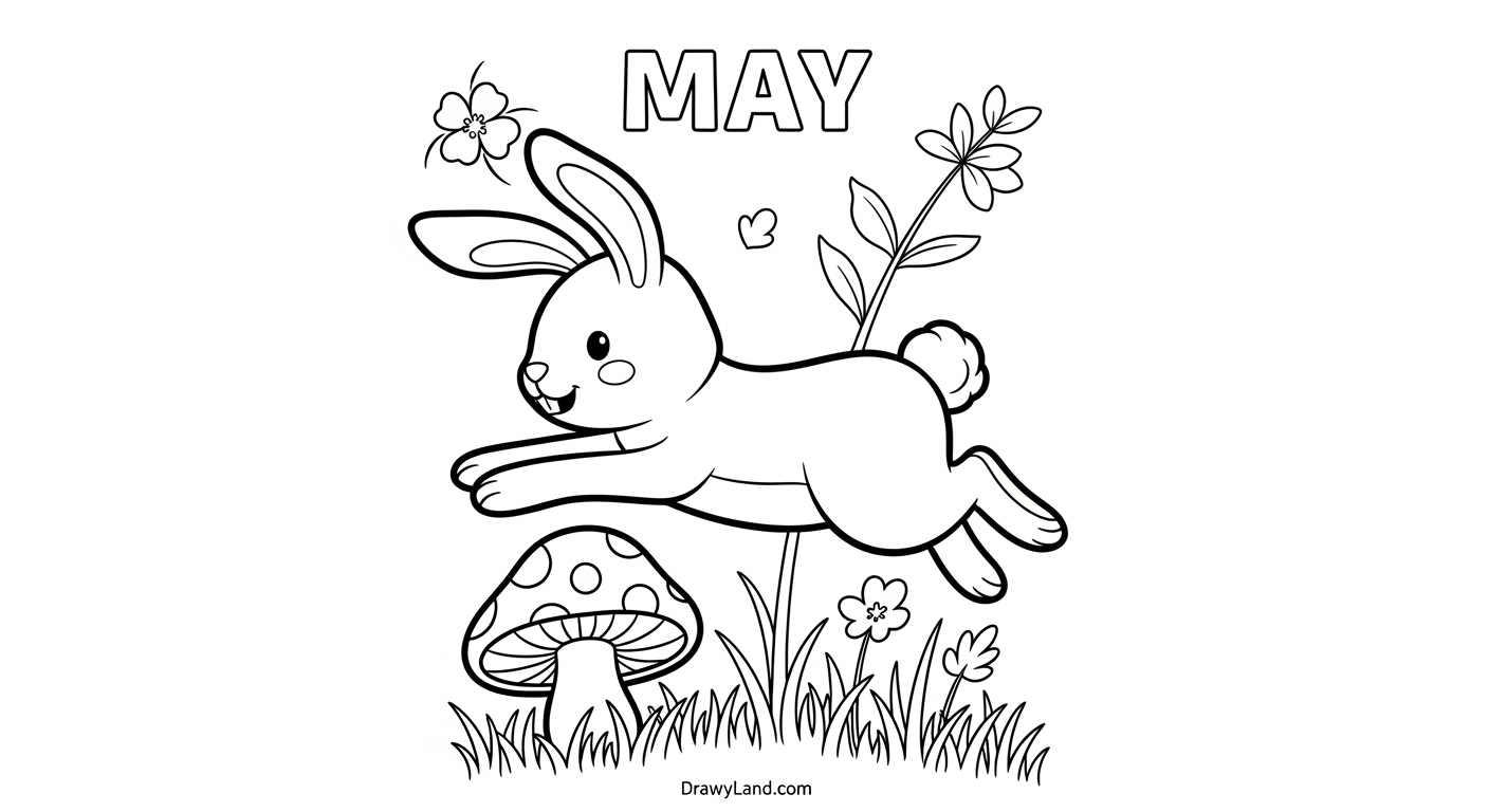 Free Printable May Coloring Pictures for Kids A collection of may coloring pages for kids to download