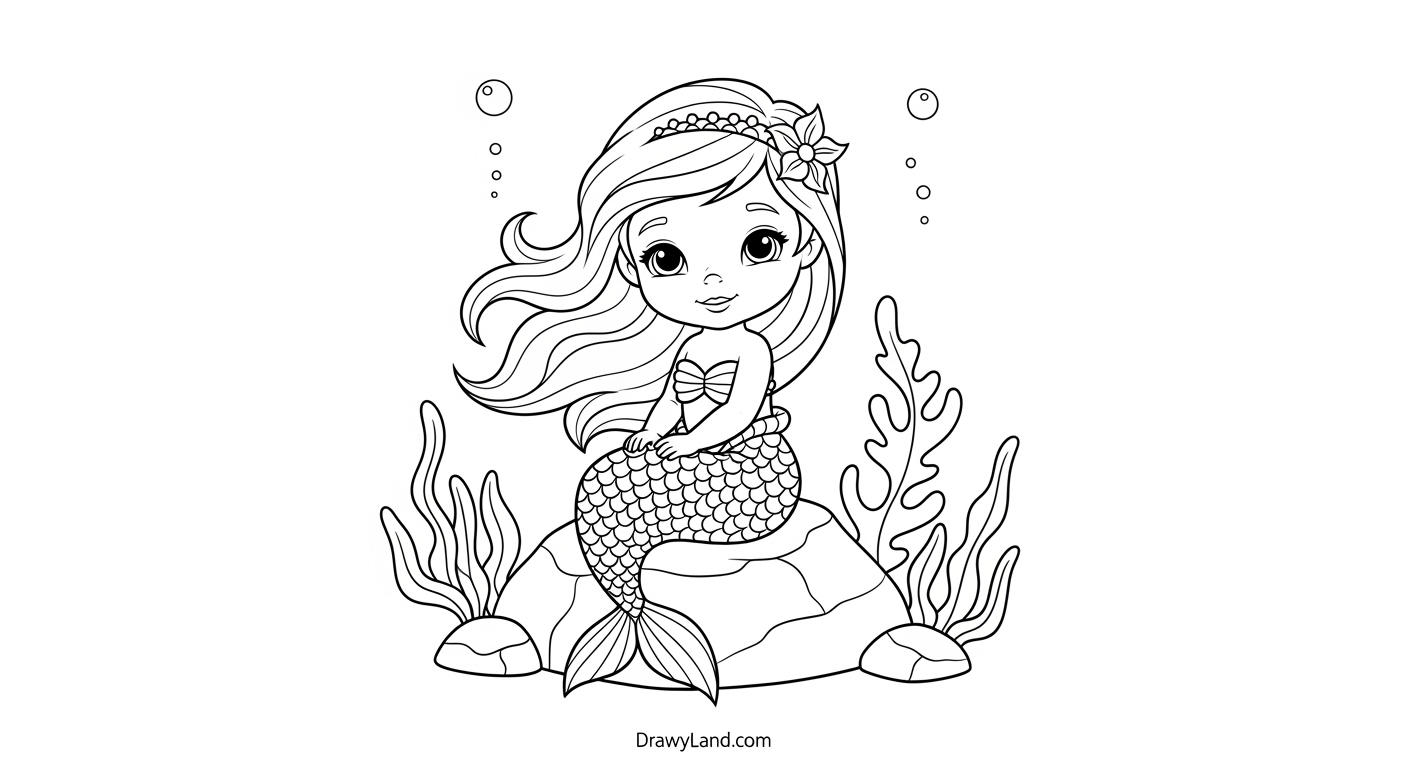 Free Printable Mermaid Images for Coloring printable mermaid cat images for coloring sheets