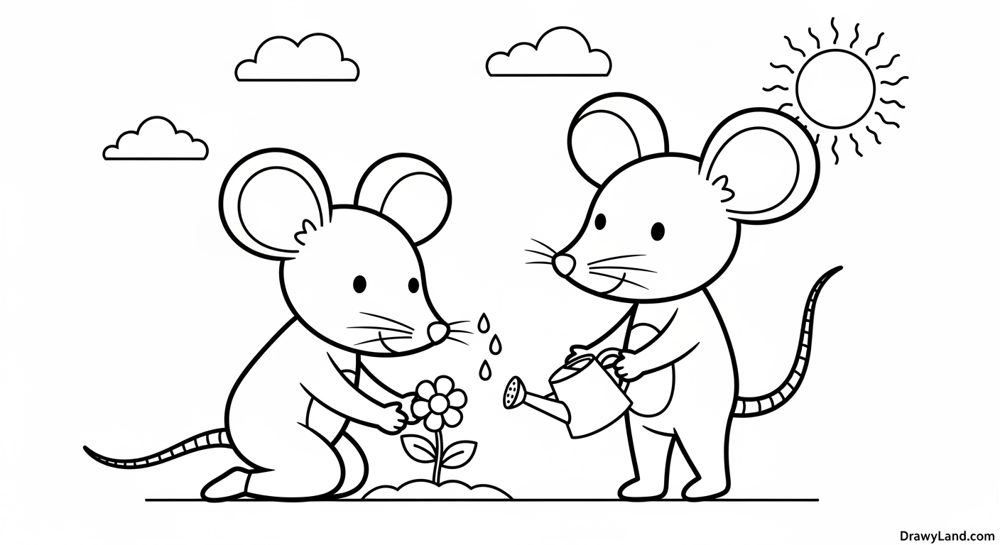 Free Printable Mickey and Minnie Pictures to Color Cute coloring pictures of mickey and minnie in love