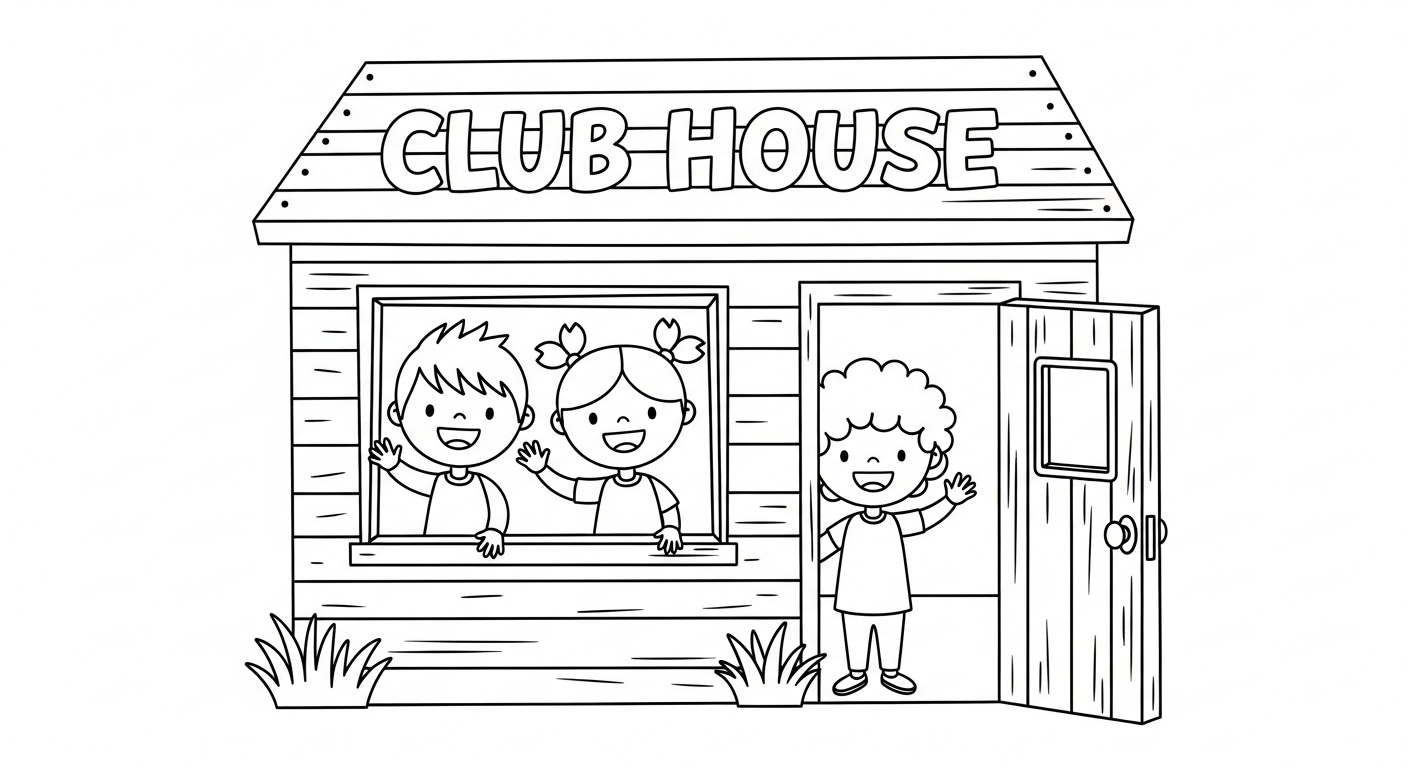 Free Printable Mickey Mouse and Friends Coloring Pages Fun Mickey Mouse Clubhouse coloring page for kids