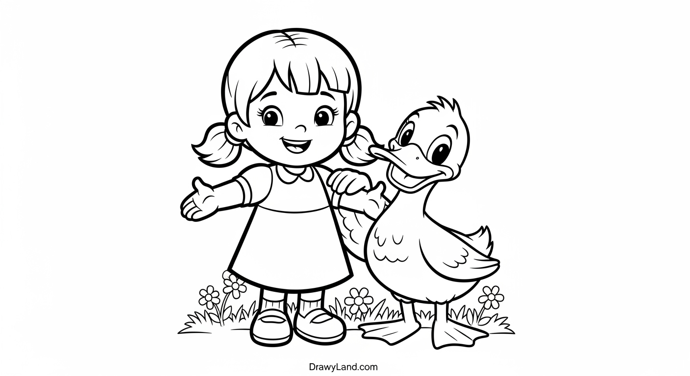 Free Printable Mickey Mouse and Friends Coloring Pages Goofy and Pluto playing in a fun coloring sheet