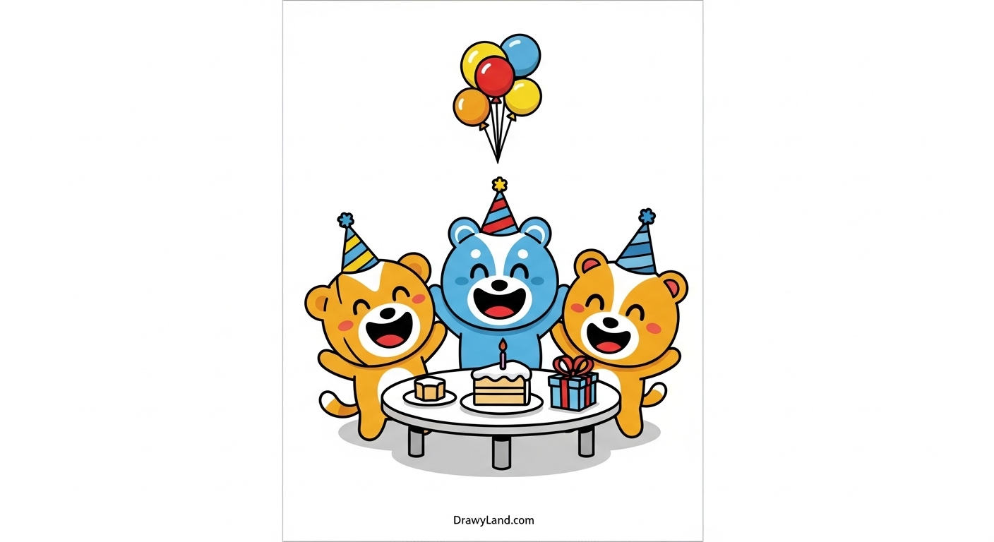 Free Printable Mickey Mouse Birthday Coloring Pages Mickey Mouse birthday cake coloring sheet for toddlers