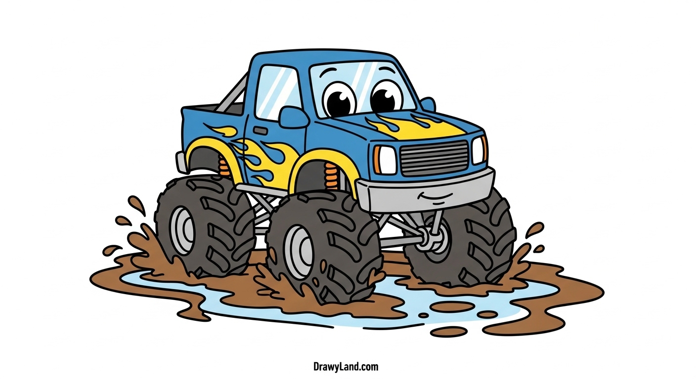 Free Printable Monster Truck Coloring Sheets for Kids printable pictures of monster trucks ready to color