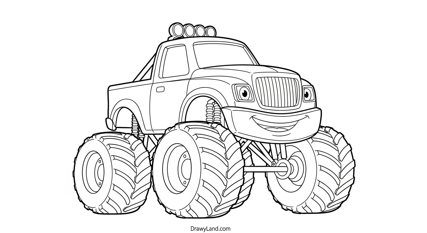 Free Printable Monster Truck Coloring Sheets for Kids monster truck coloring sheet