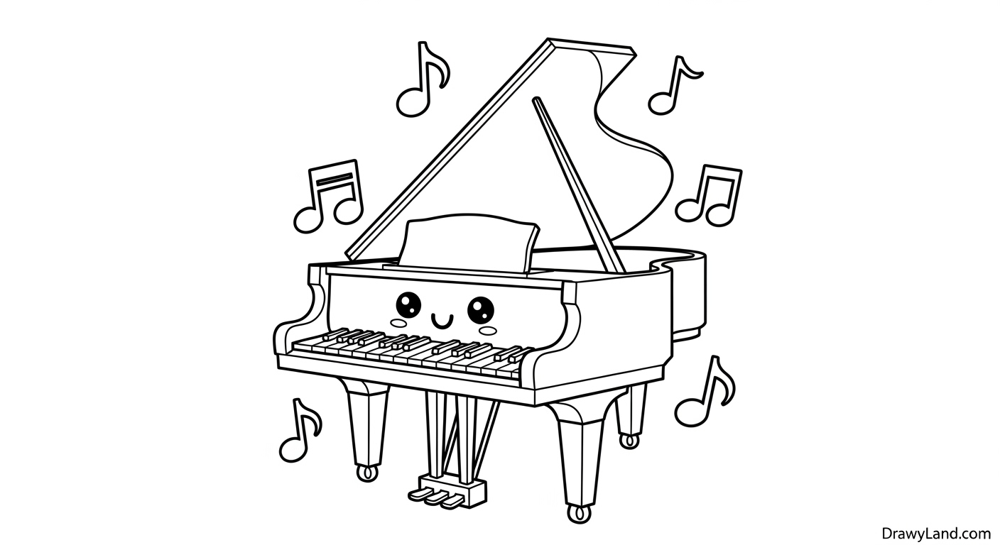 Free Printable Musical Instruments Coloring Pages easy guitar and violin coloring sheet for preschool