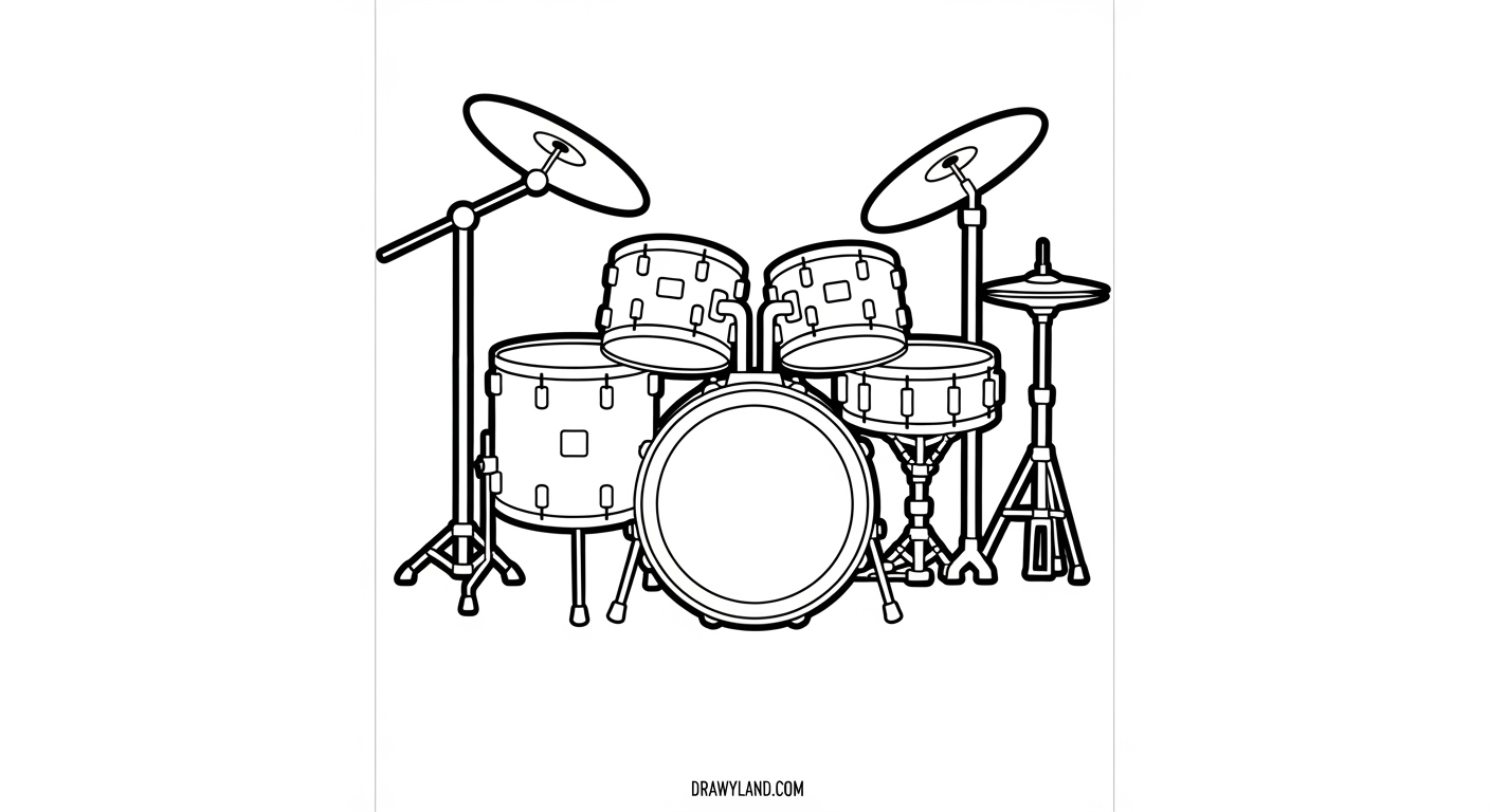 Free Printable Musical Instruments Coloring Pages cute trumpet and flute coloring pages for music class