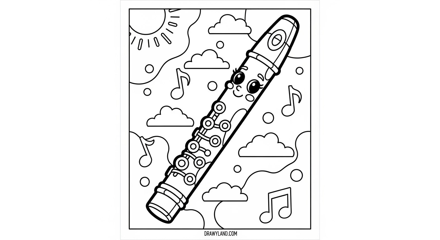 Free Printable Musical Instruments Coloring Pages creative music-themed coloring pages for children