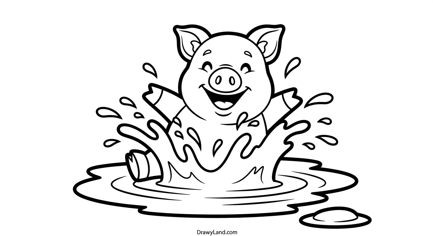 Free Printable Nick Jr Coloring Pages for Kids Easy Peppa Pig pictures to color for toddlers