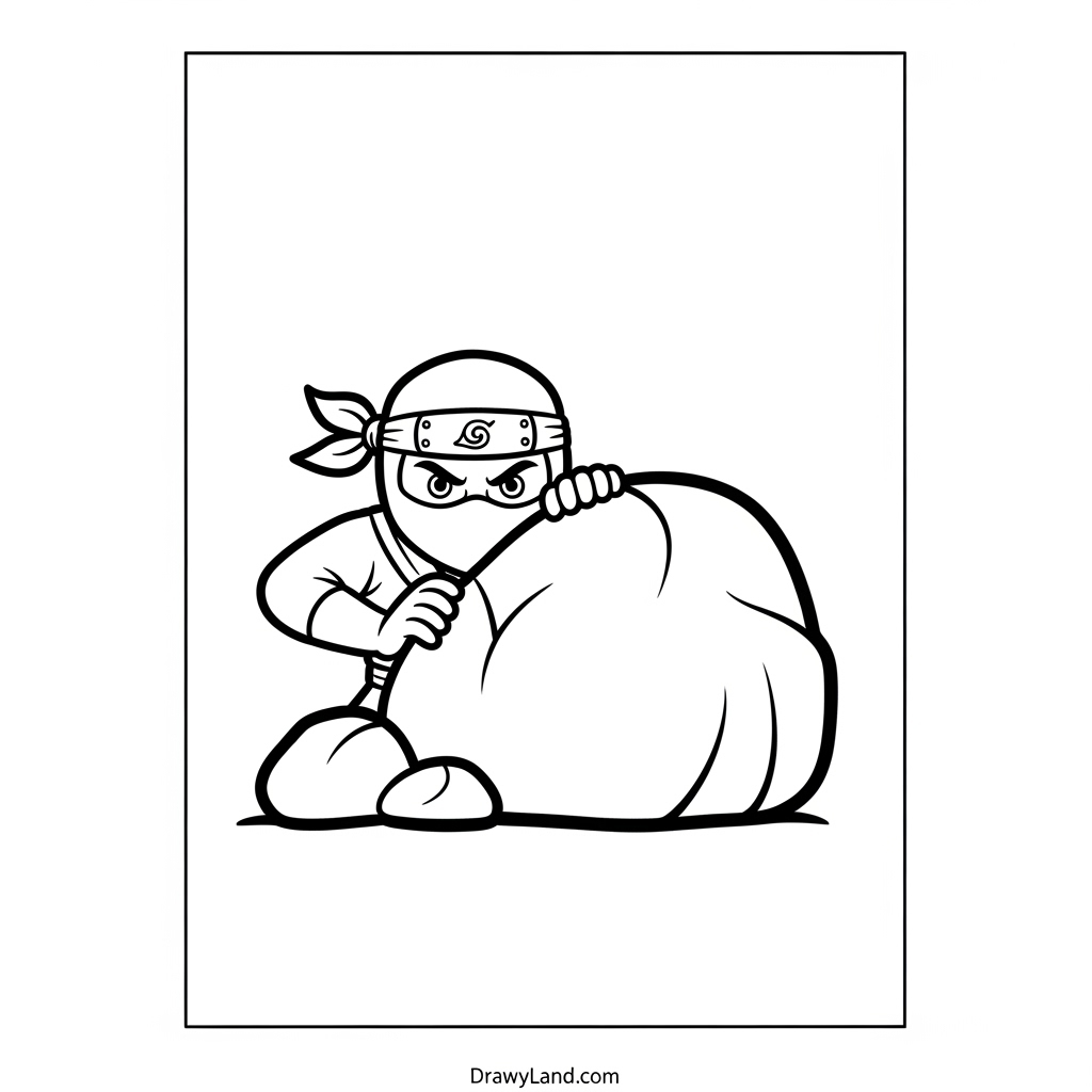 Free Printable Ninjas Coloring Pages printable girl ninja kunoichi coloring page