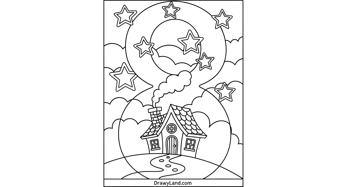 Free Printable Number 8 Coloring Pages fun number 8 activity page for kindergarten