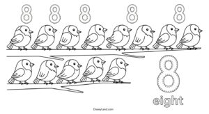 Free Printable Number 8 Coloring Pages number 8 coloring 7