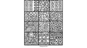 Free Printable Patterned Coloring Pages for Kids patterned coloring pages 7