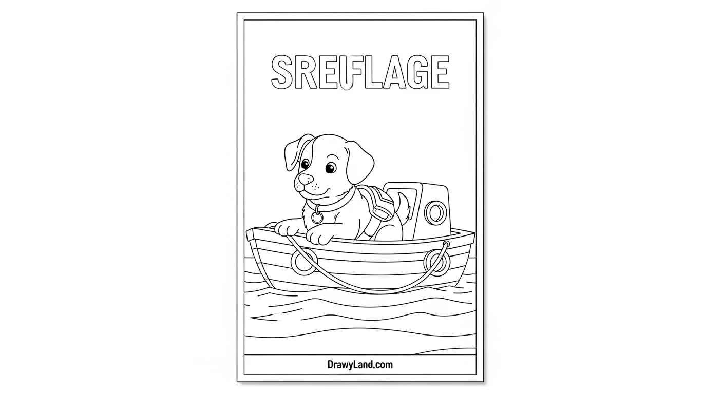 Free Printable Paw Patrol Coloring Pages for Kids Rubble from Paw Patrol in a fun coloring page to print