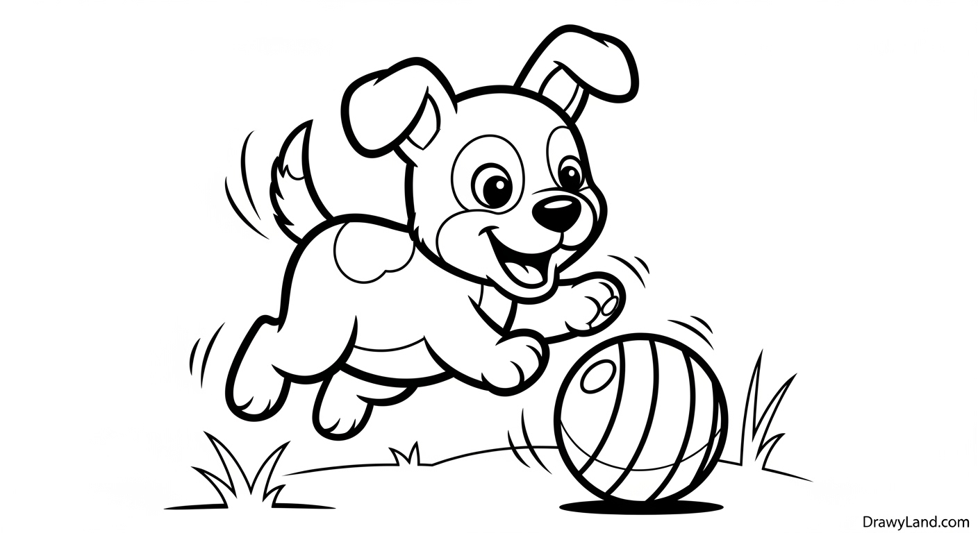 Free Printable Pets Coloring Pages for Little Artists cute pet coloring pages of a puppy and kitten playing