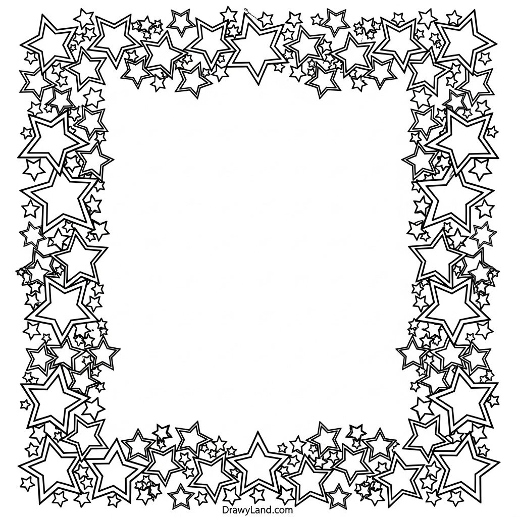 DIY photo frame coloring activity with markers and crayons