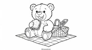Free Printable Picnic Coloring Pages for Kids picnic coloring pages 4