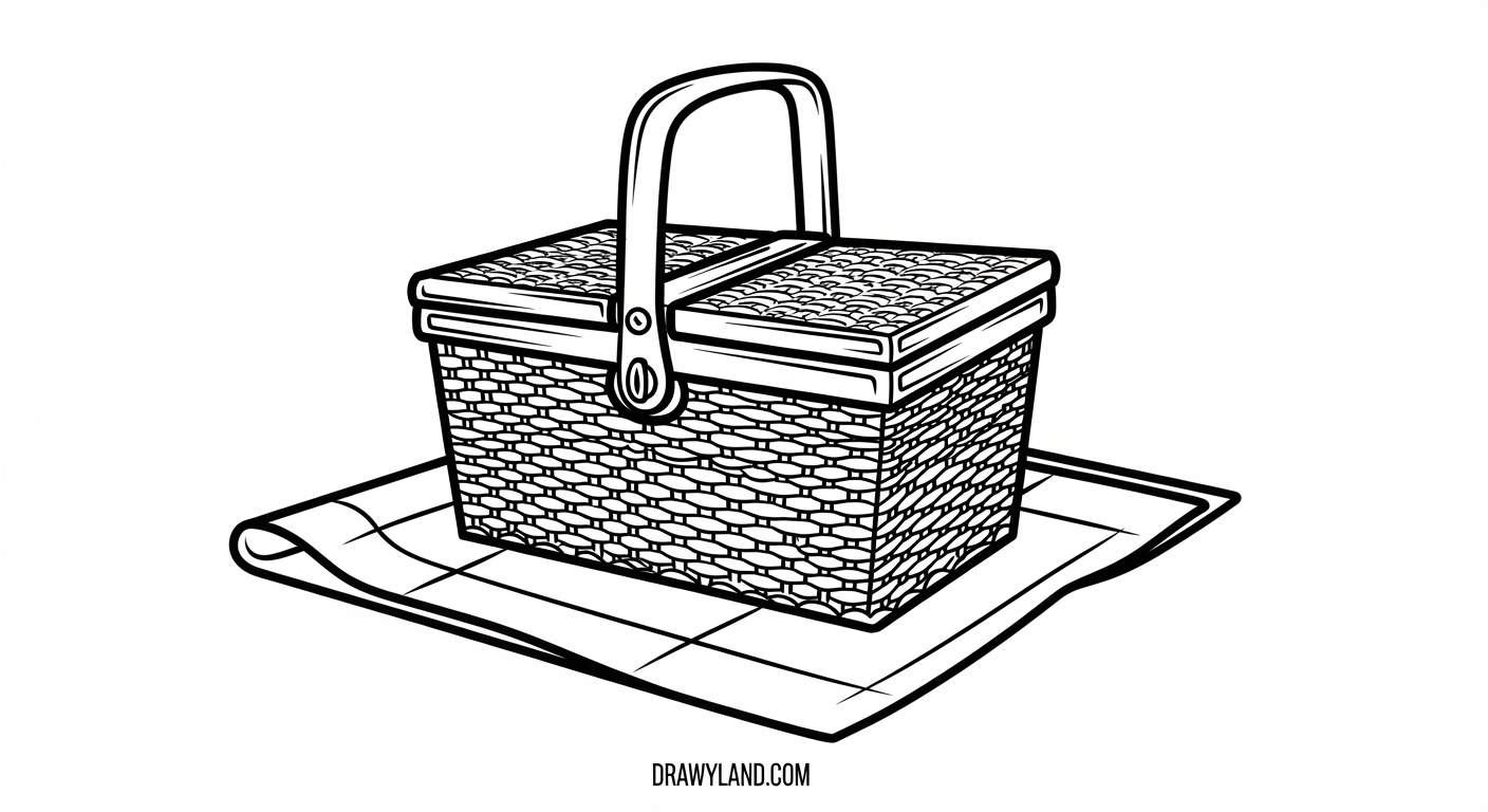 Free Printable Picnic Coloring Pages for Kids teddy bear having a picnic coloring sheet with food