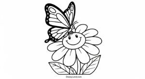 Free Printable Pictures to Color of Flowers and Butterflies pictures to color of flowers and butterflies 15