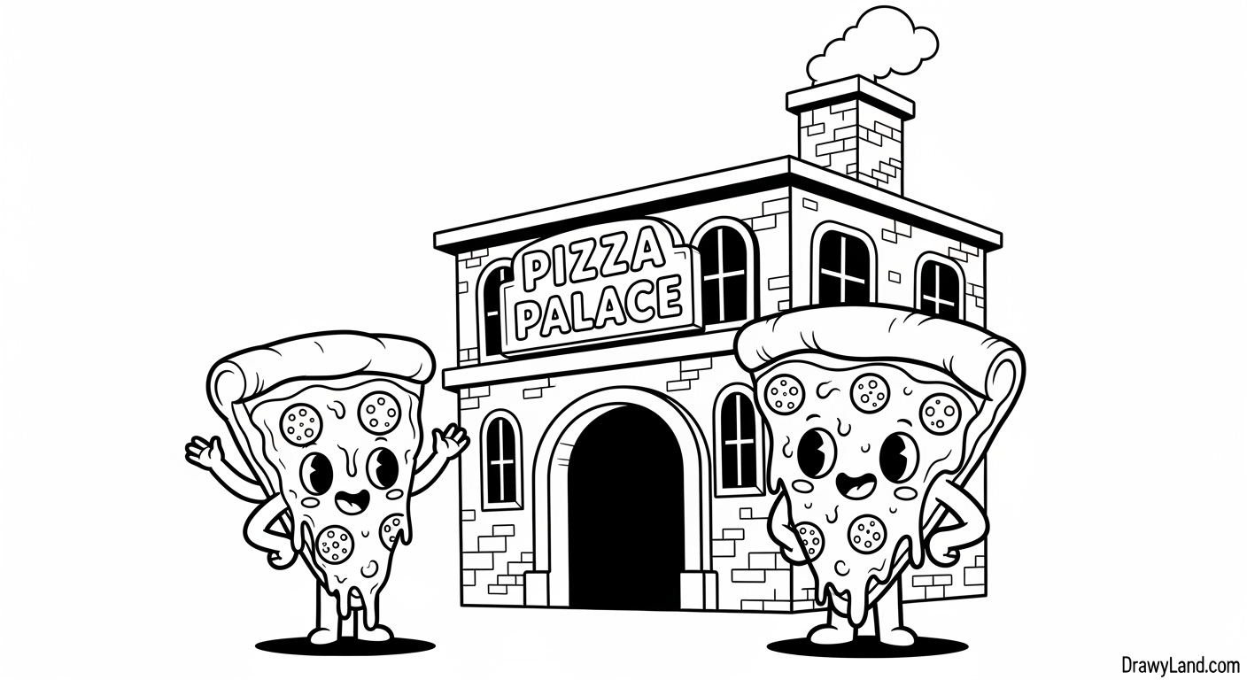 Free Printable Pizza Coloring Page for Kids build your own pizza coloring printable