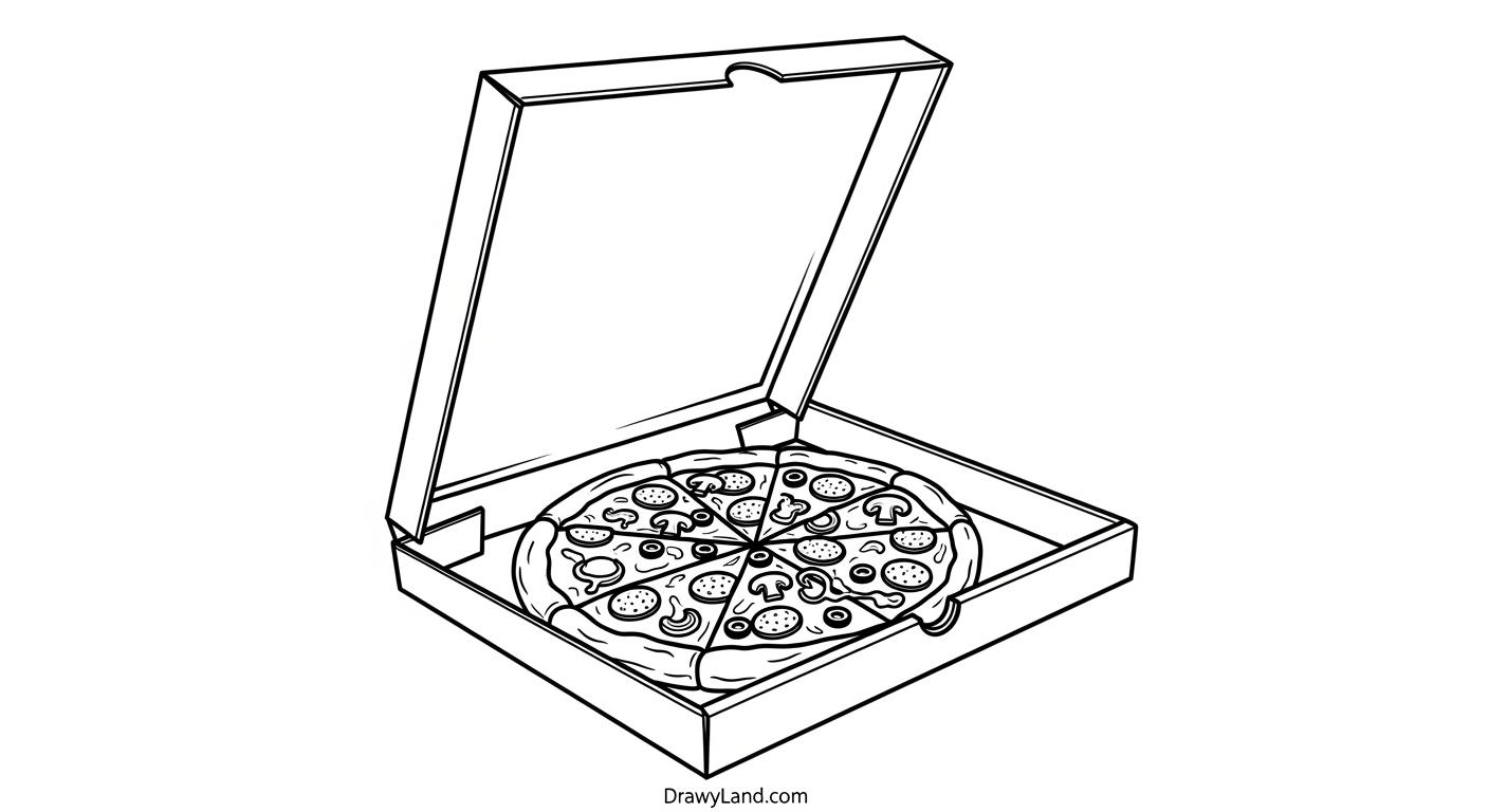 Free Printable Pizza Coloring Page for Kids pizza ingredients coloring sheet for kids