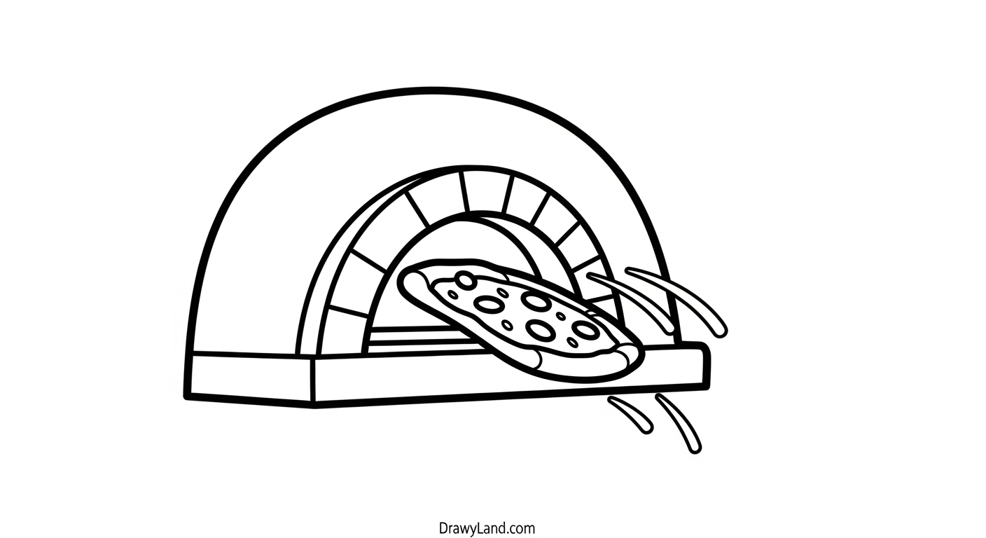 Free Printable Pizza Coloring Page for Kids easy pizza coloring page for preschoolers
