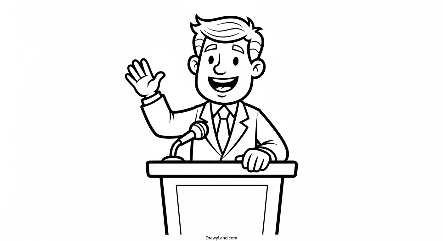 Free Printable President Coloring Pages for Kids Creative Commander-in-Chief coloring pages activity