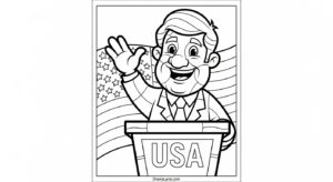 Free Printable President Coloring Pages for Kids president coloring pages 7