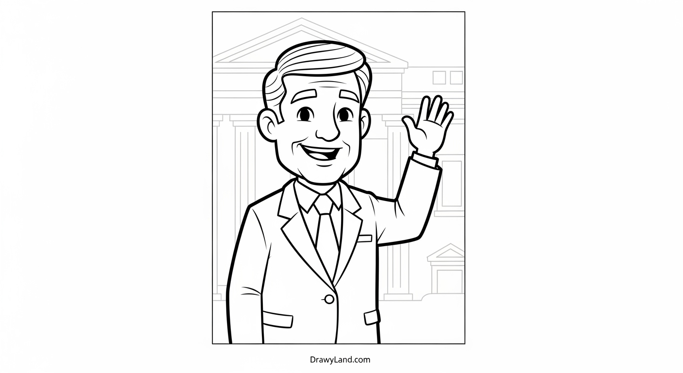 Free Printable President Coloring Pages for Kids Printable US president coloring pages for kids
