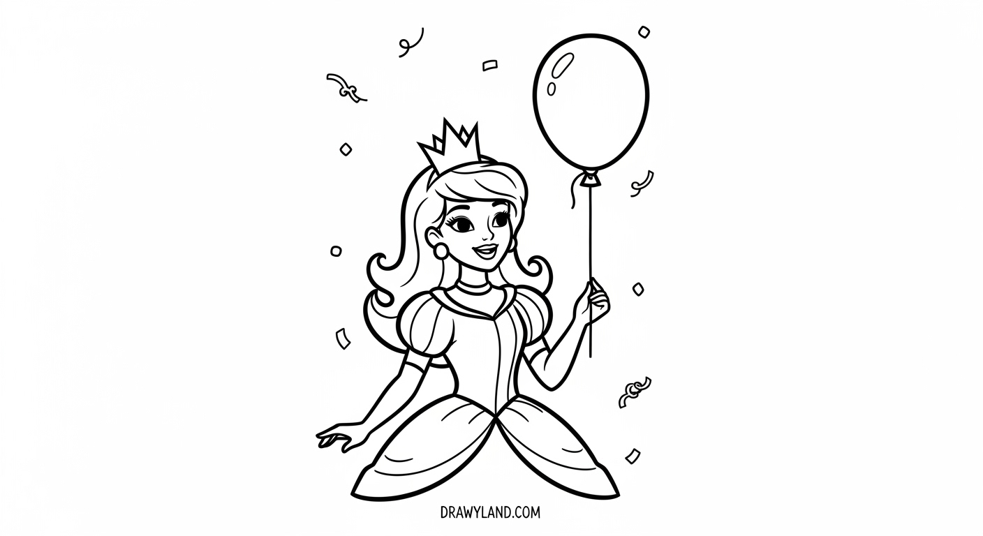 Free Printable Princess Images to Color storybook fairy tale princess images to color