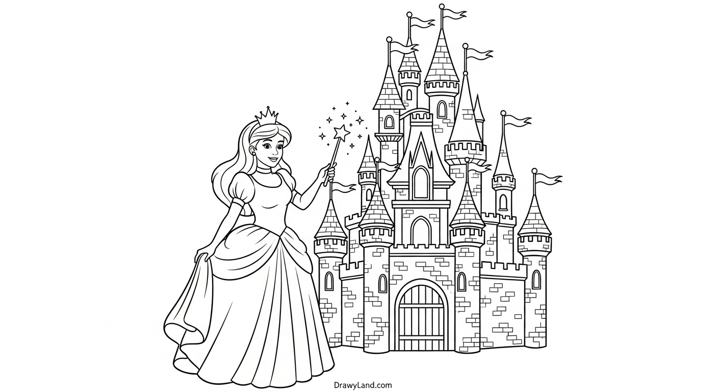 Free Printable Princesses Coloring Pages cute cartoon princesses coloring pages free for crayons