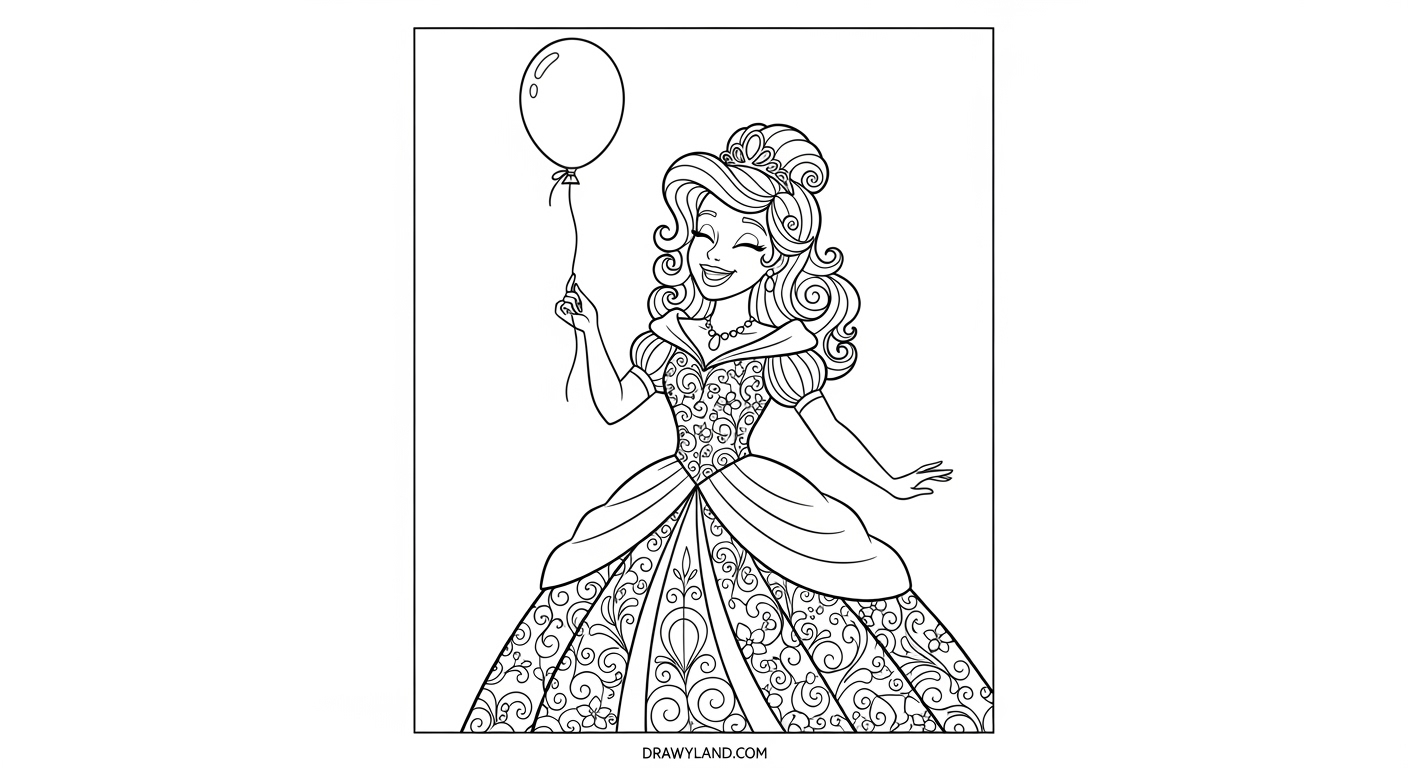 Free Printable Princesses Coloring Pages beautiful princess coloring pages free printable