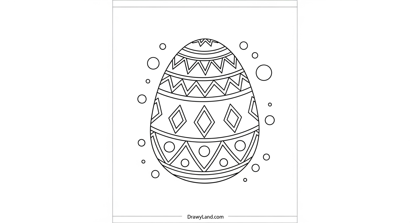 Free Printable Easter Egg Coloring Pages cute Easter bunny and egg coloring page pdf