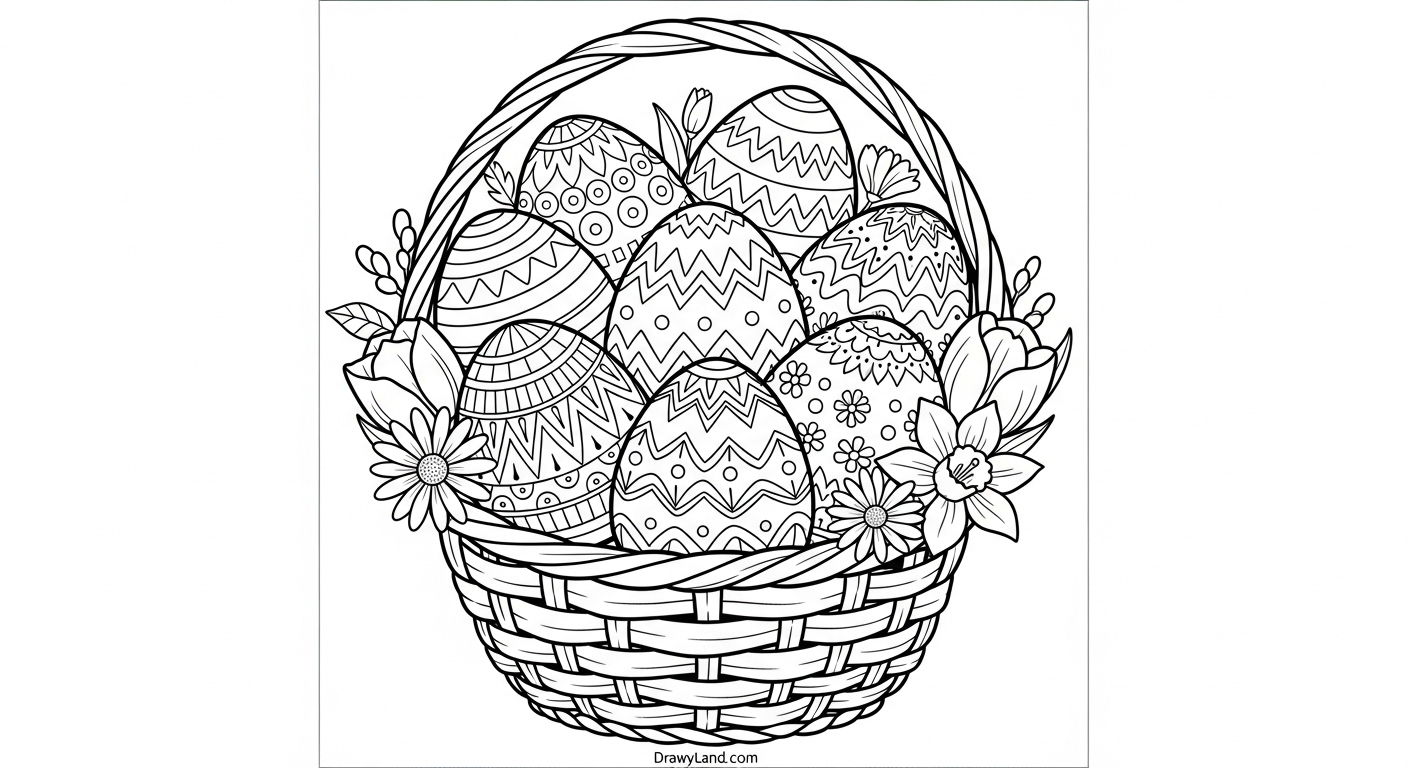 Free Printable Easter Egg Coloring Pages free Easter egg printables for spring activities