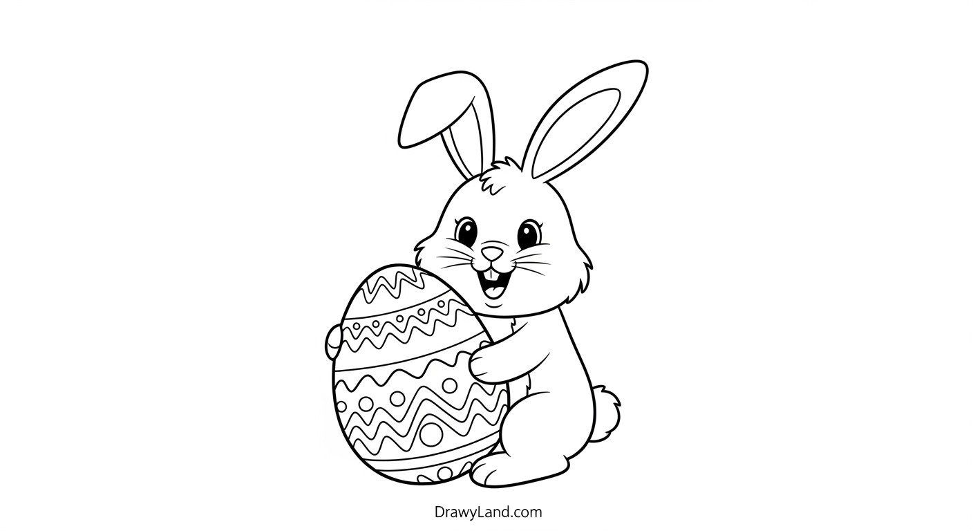 Free Printable Easter Egg Coloring Pages easy printable Easter egg for toddlers to print