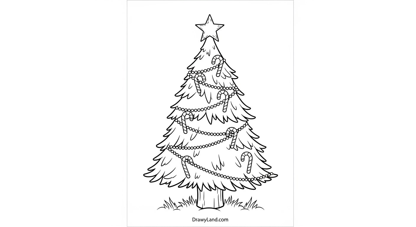 Free Printable Christmas Tree Coloring Pages educational christmas tree coloring page pdf