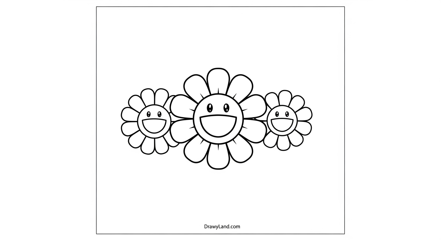 Free Printable Color Numbers Pages for Preschoolers Clear printable color numbers page showing the number three with three happy clouds.