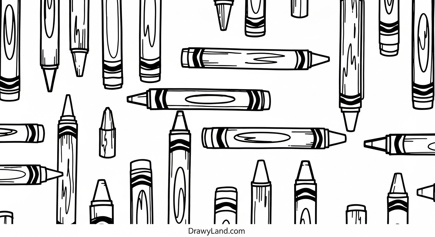 Awesome & Free Printable Crayon Template creative ideas for a crayon pattern printable